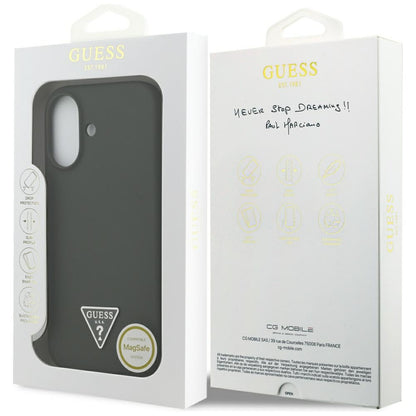 Futrola MagSafe za Apple iPhone 17, Guess, Triangle Logo, Kaki