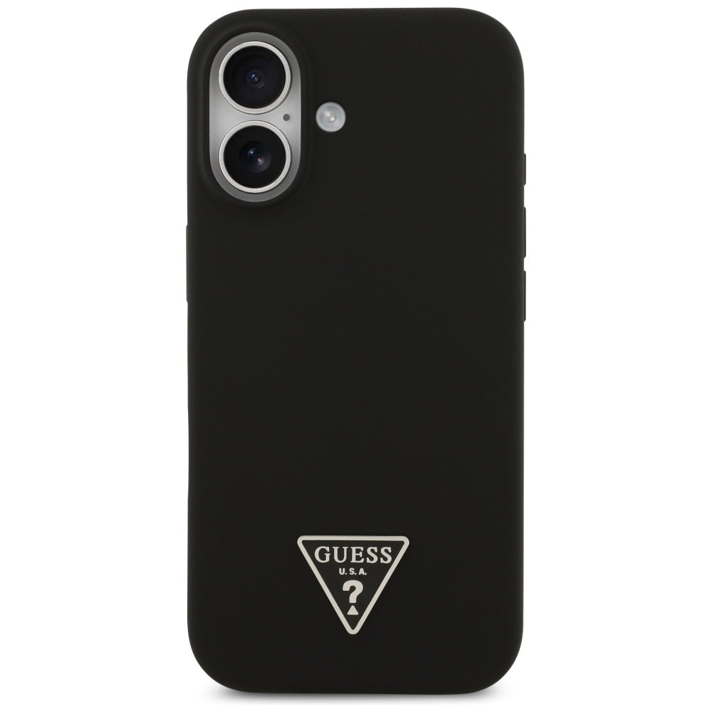 Futrola MagSafe za Apple iPhone 17, Guess, Triangle Logo, Crna