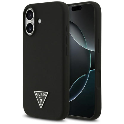 Futrola MagSafe za Apple iPhone 17, Guess, Triangle Logo, Crna