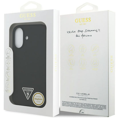 Futrola MagSafe za Apple iPhone 17, Guess, Triangle Logo, Crna