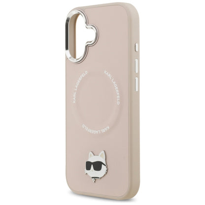 Futrola MagSafe za Apple iPhone 17, Karl Lagerfeld, Choupette Pin, Roze