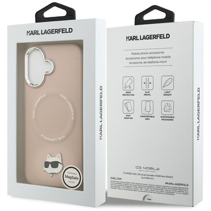Futrola MagSafe za Apple iPhone 17, Karl Lagerfeld, Choupette Pin, Roze