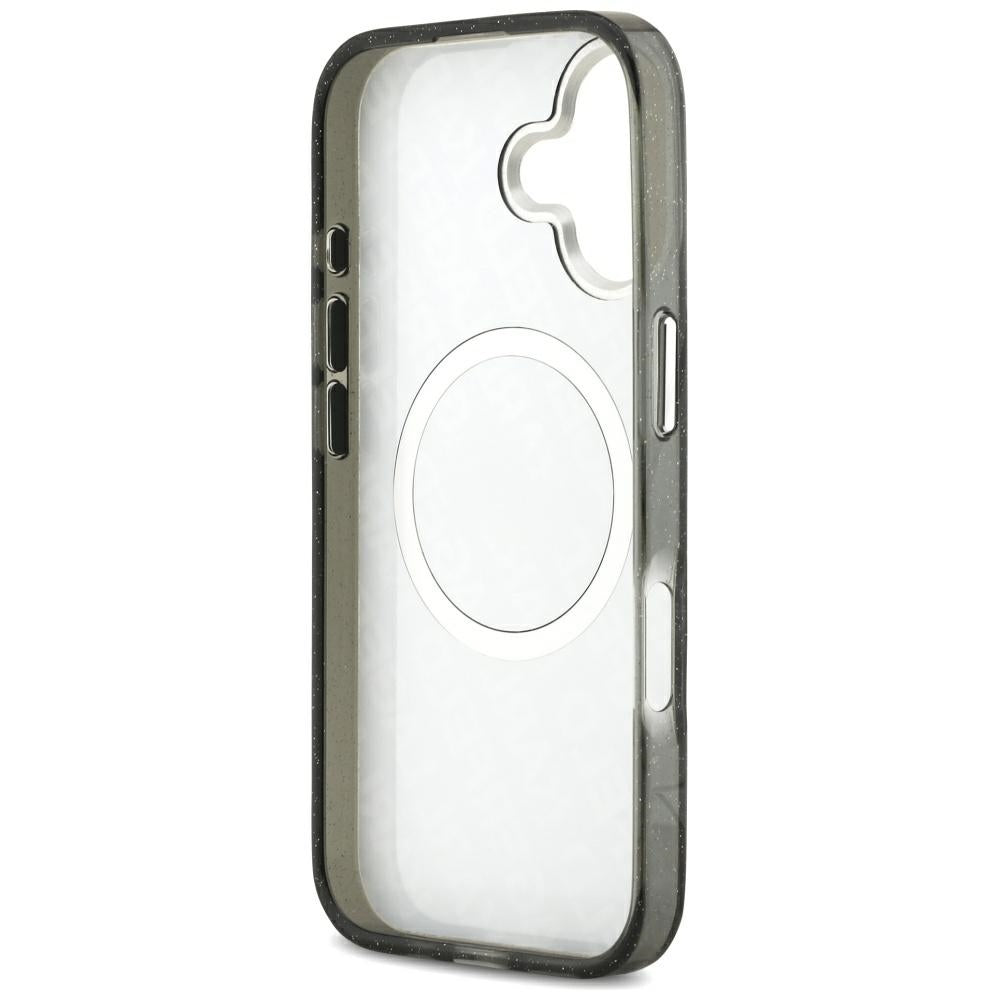 Futrola MagSafe za Apple iPhone 17, Karl Lagerfeld, Glitter Karl & Choupette Head, Crna