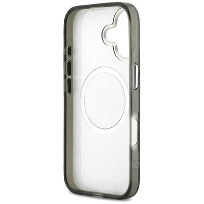 Futrola MagSafe za Apple iPhone 17, Karl Lagerfeld, Glitter Karl & Choupette Head, Crna