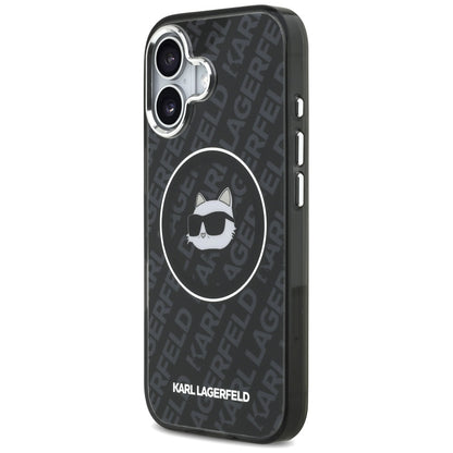 Futrola MagSafe za Apple iPhone 17, Karl Lagerfeld, IML Choupette`s Head, Crna
