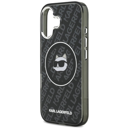 Futrola MagSafe za Apple iPhone 17, Karl Lagerfeld, IML Choupette`s Head, Crna
