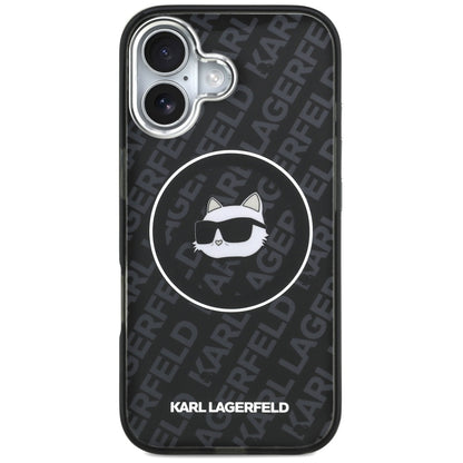 Futrola MagSafe za Apple iPhone 17, Karl Lagerfeld, IML Choupette`s Head, Crna