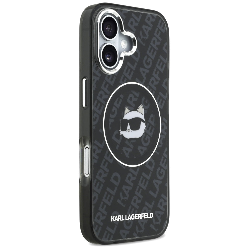 Futrola MagSafe za Apple iPhone 17, Karl Lagerfeld, IML Choupette`s Head, Crna