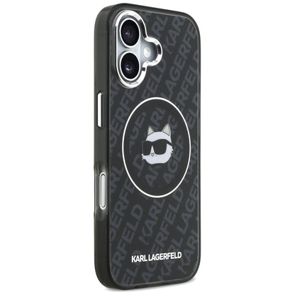 Futrola MagSafe za Apple iPhone 17, Karl Lagerfeld, IML Choupette`s Head, Crna