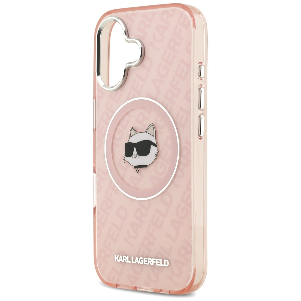 Futrola MagSafe za Apple iPhone 17, Karl Lagerfeld, IML Choupette`s Head, Roze