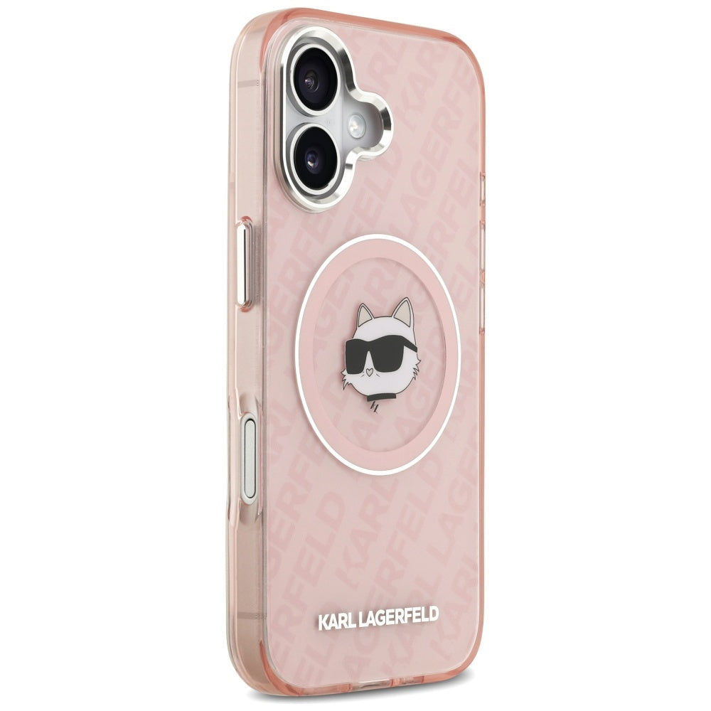 Futrola MagSafe za Apple iPhone 17, Karl Lagerfeld, IML Choupette`s Head, Roze