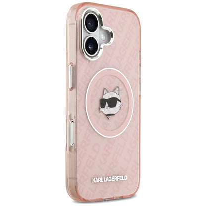 Futrola MagSafe za Apple iPhone 17, Karl Lagerfeld, IML Choupette`s Head, Roze