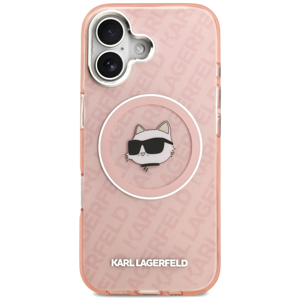 Futrola MagSafe za Apple iPhone 17, Karl Lagerfeld, IML Choupette`s Head, Roze