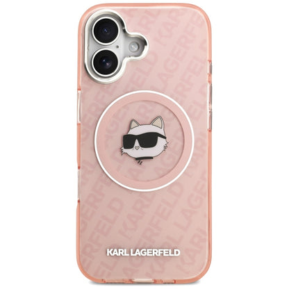 Futrola MagSafe za Apple iPhone 17, Karl Lagerfeld, IML Choupette`s Head, Roze