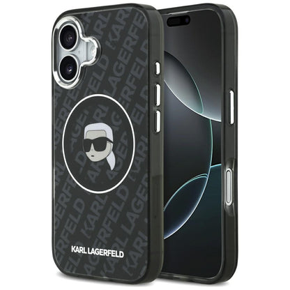 Futrola MagSafe za Apple iPhone 17, Karl Lagerfeld, IML Karl`s Head, Crna