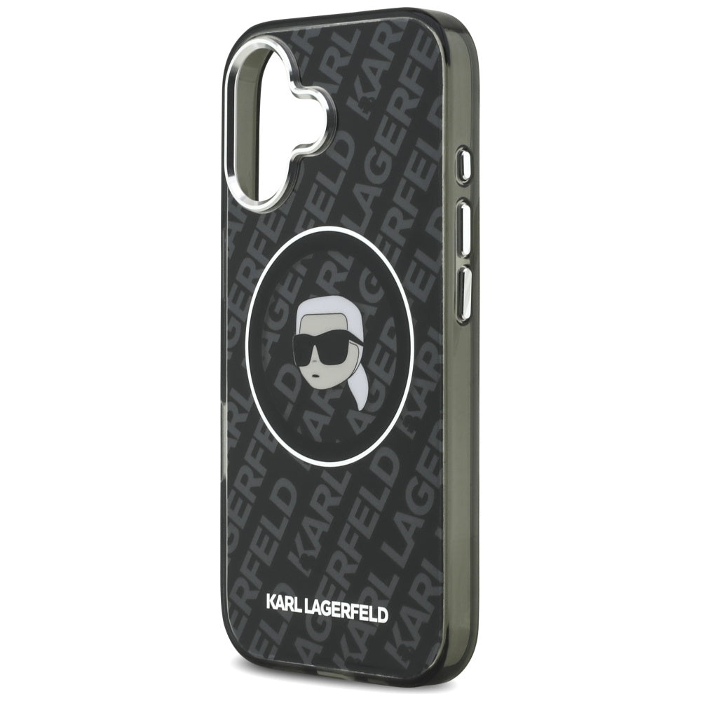 Futrola MagSafe za Apple iPhone 17, Karl Lagerfeld, IML Karl`s Head, Crna