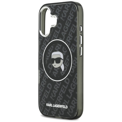 Futrola MagSafe za Apple iPhone 17, Karl Lagerfeld, IML Karl`s Head, Crna