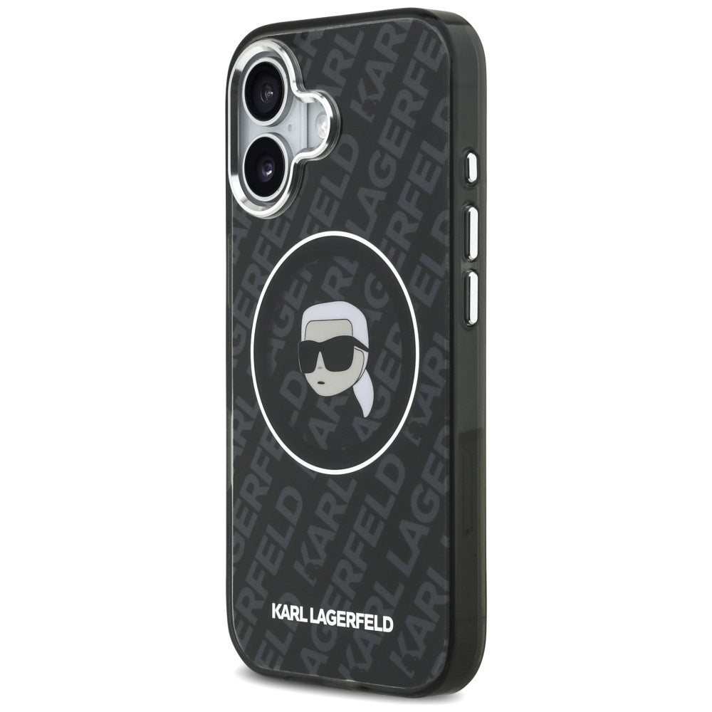 Futrola MagSafe za Apple iPhone 17, Karl Lagerfeld, IML Karl`s Head, Crna