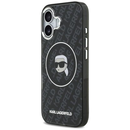 Futrola MagSafe za Apple iPhone 17, Karl Lagerfeld, IML Karl`s Head, Crna