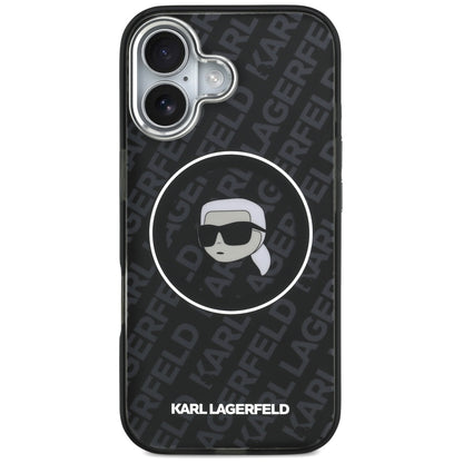 Futrola MagSafe za Apple iPhone 17, Karl Lagerfeld, IML Karl`s Head, Crna