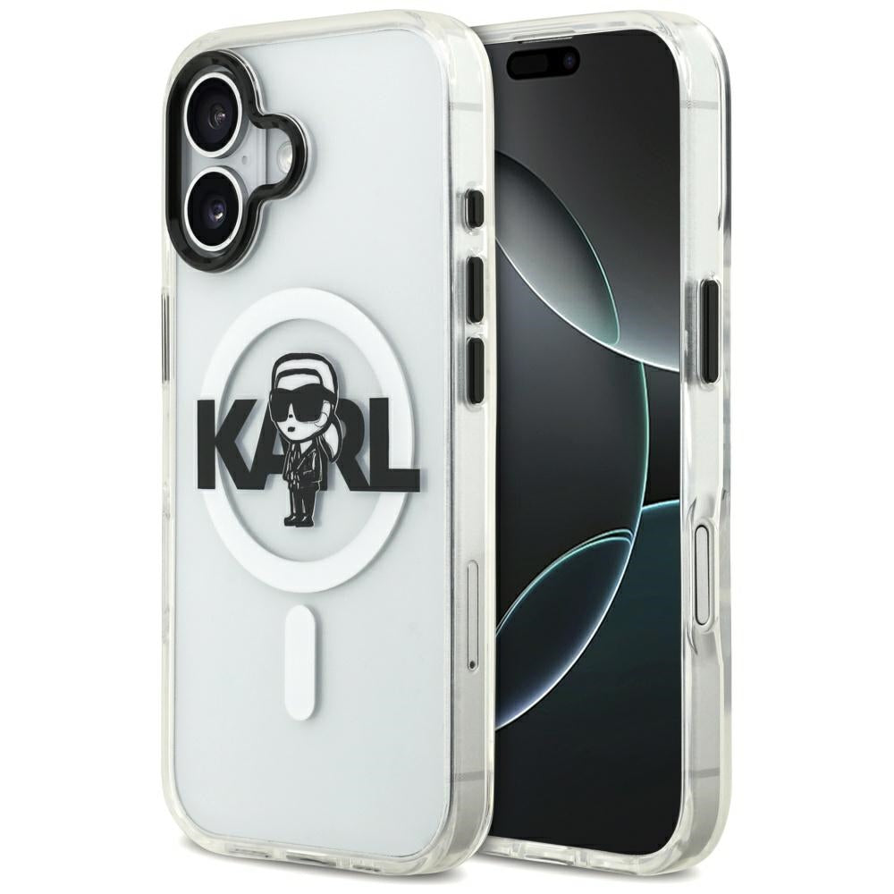 Futrola MagSafe za Apple iPhone 17, Karl Lagerfeld, IML Sketch Logo Karl, Providna