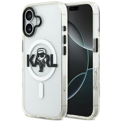 Futrola MagSafe za Apple iPhone 17, Karl Lagerfeld, IML Sketch Logo Karl, Providna