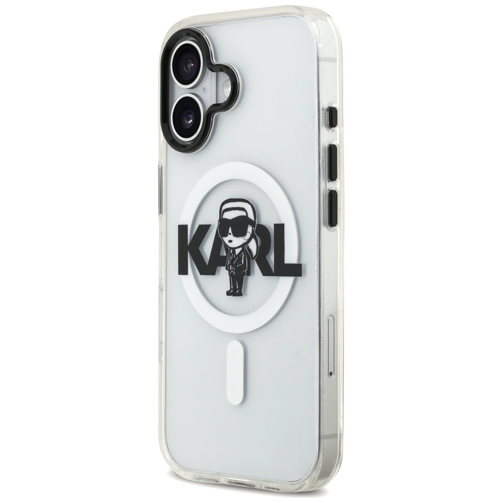 Futrola MagSafe za Apple iPhone 17, Karl Lagerfeld, IML Sketch Logo Karl, Providna