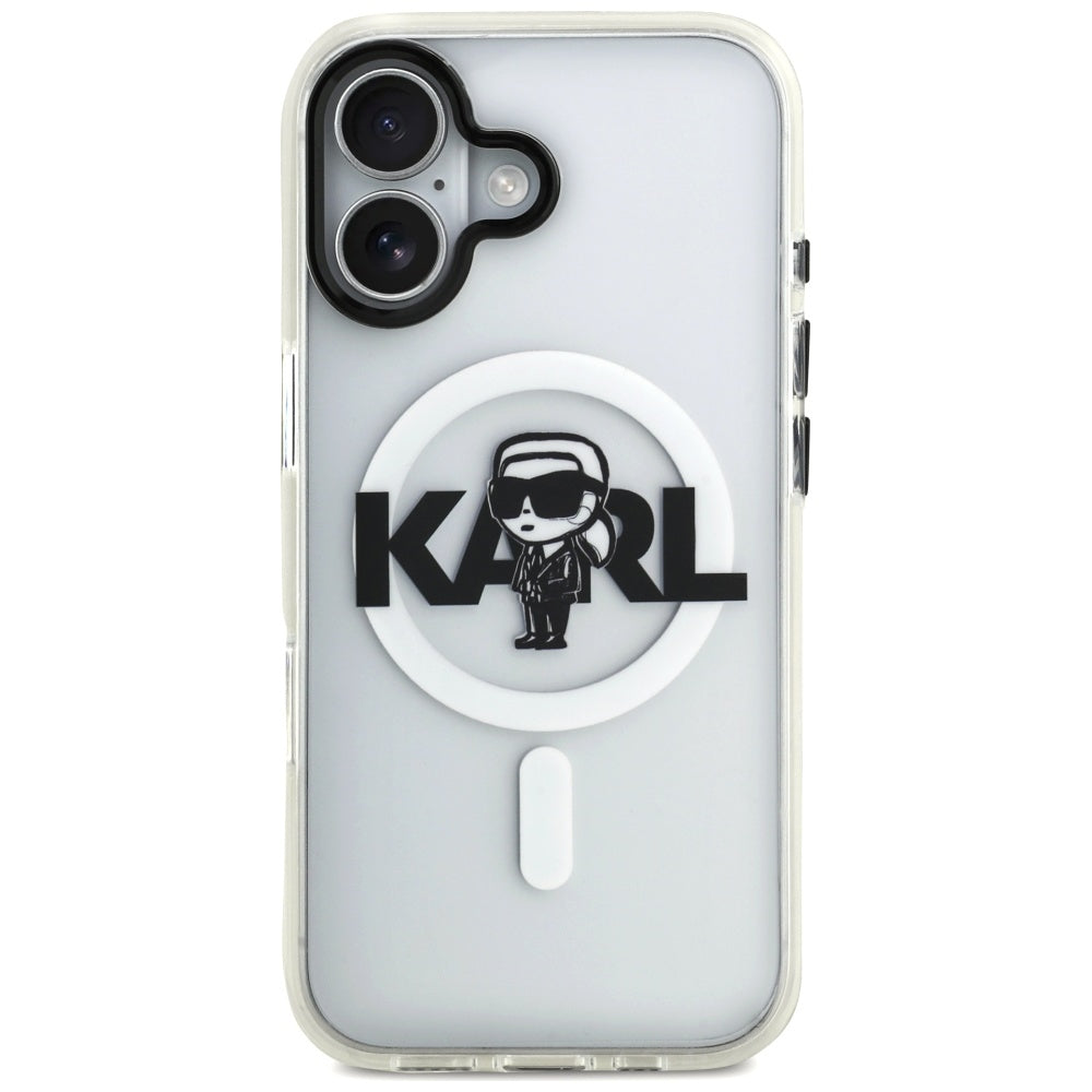 Futrola MagSafe za Apple iPhone 17, Karl Lagerfeld, IML Sketch Logo Karl, Providna