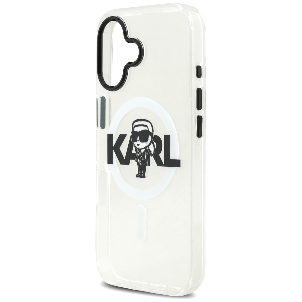 Futrola MagSafe za Apple iPhone 17, Karl Lagerfeld, IML Sketch Logo Karl, Providna