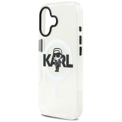 Futrola MagSafe za Apple iPhone 17, Karl Lagerfeld, IML Sketch Logo Karl, Providna
