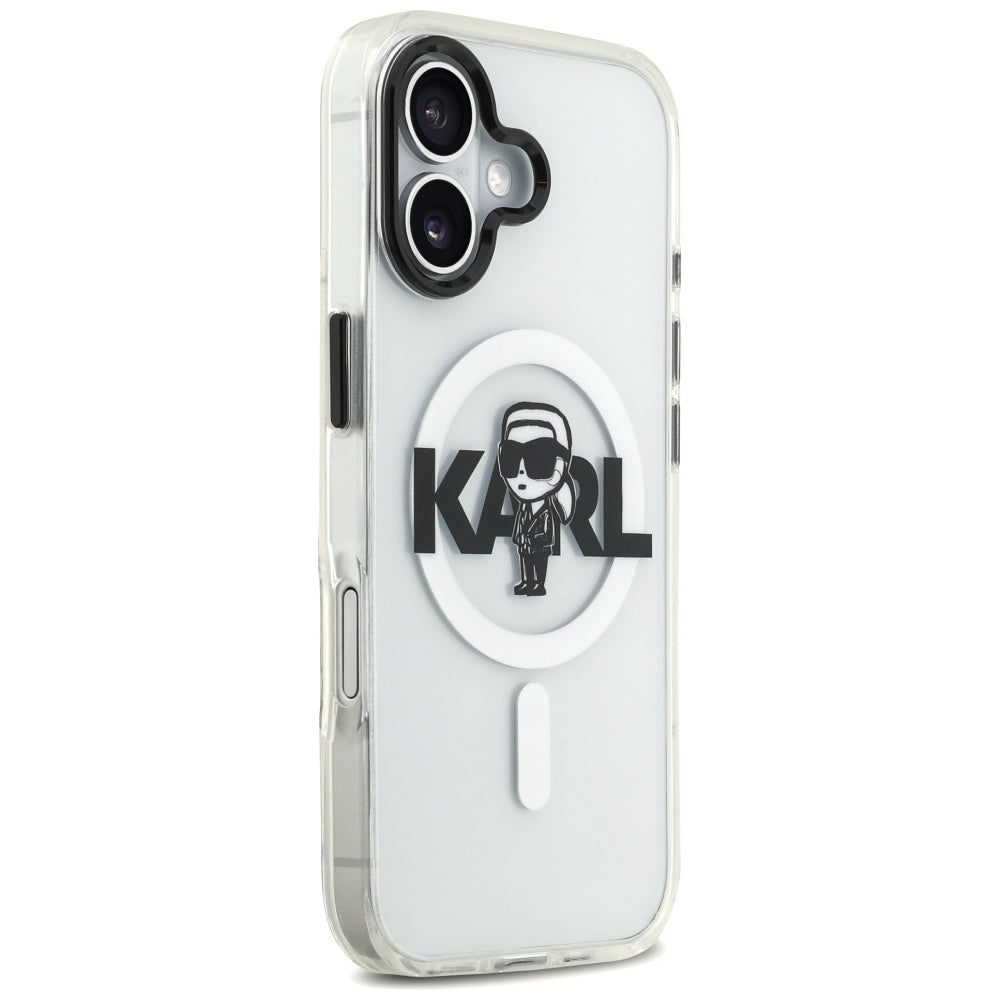 Futrola MagSafe za Apple iPhone 17, Karl Lagerfeld, IML Sketch Logo Karl, Providna