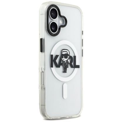 Futrola MagSafe za Apple iPhone 17, Karl Lagerfeld, IML Sketch Logo Karl, Providna