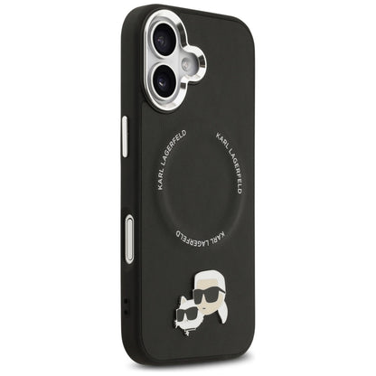 Futrola MagSafe za Apple iPhone 17, Karl Lagerfeld, Karl & Choupette Pins, Crna