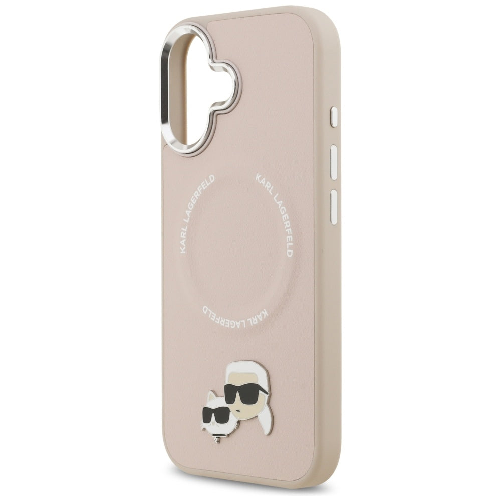 Futrola MagSafe za Apple iPhone 17, Karl Lagerfeld, Karl & Choupette Pins, Roze