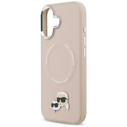 Futrola MagSafe za Apple iPhone 17, Karl Lagerfeld, Karl & Choupette Pins, Roze