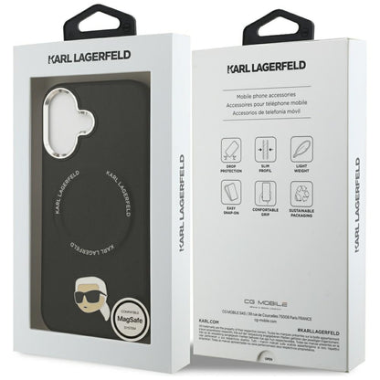 Futrola MagSafe za Apple iPhone 17, Karl Lagerfeld, Karl Pin, Crna