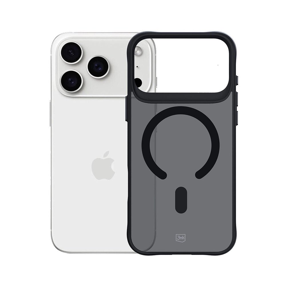 Futrola MagSafe za Apple iPhone 17 Pro, 3MK, Smoke MagCase, Crna