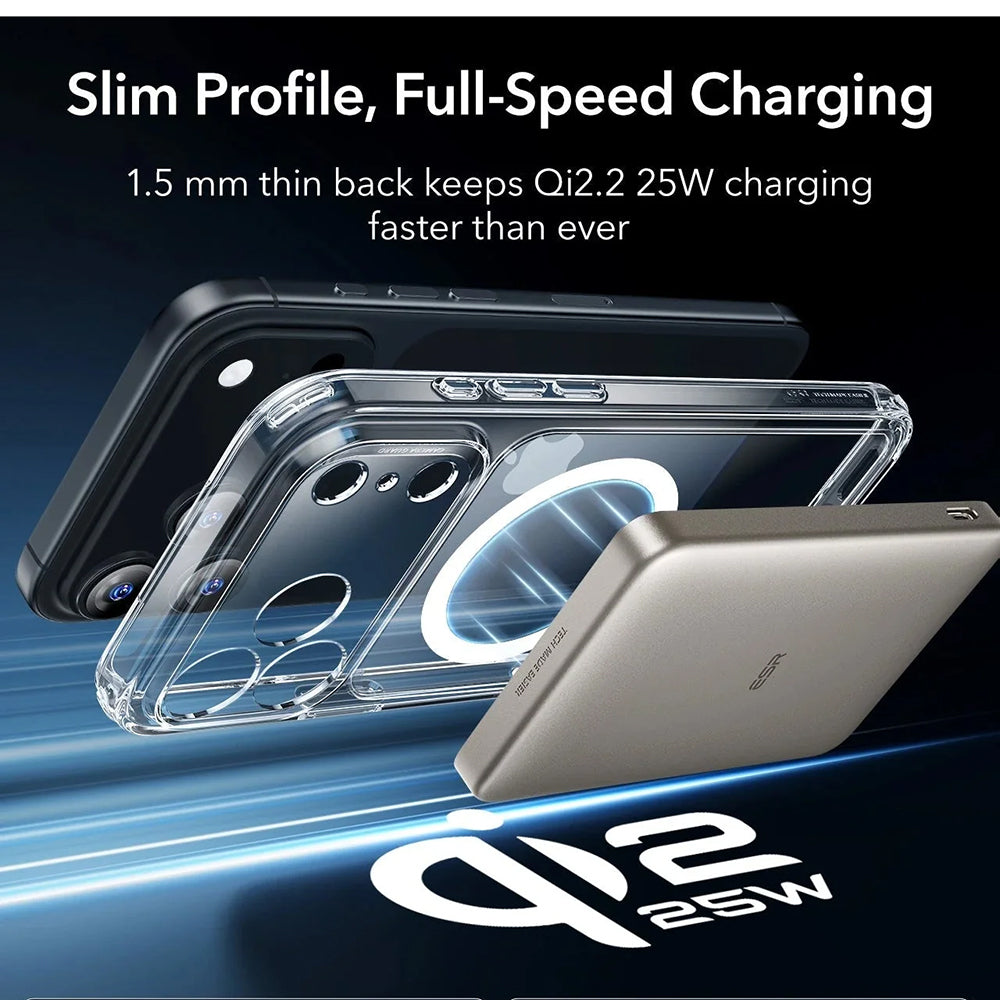 Futrola MagSafe za Apple iPhone 17 Pro, ESR, Classic Hybrid, Transparentna