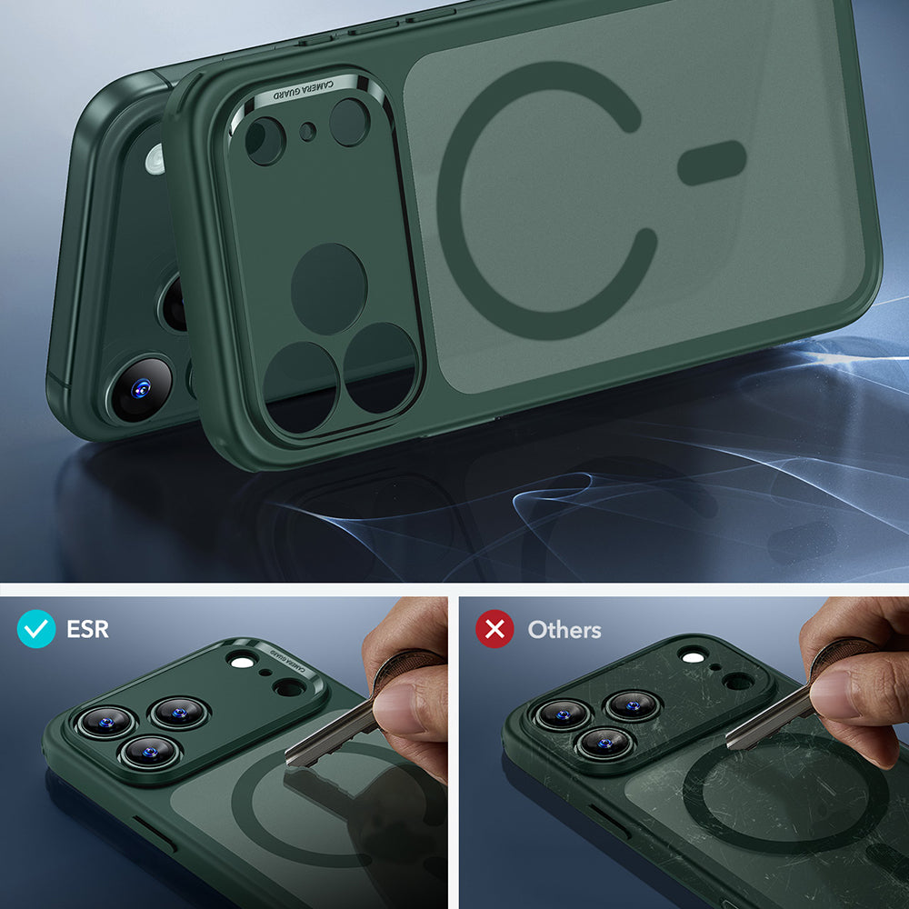 Husa MagSafe za Apple iPhone 17 Pro, ESR, Classic Hybrid, Zelena Saten