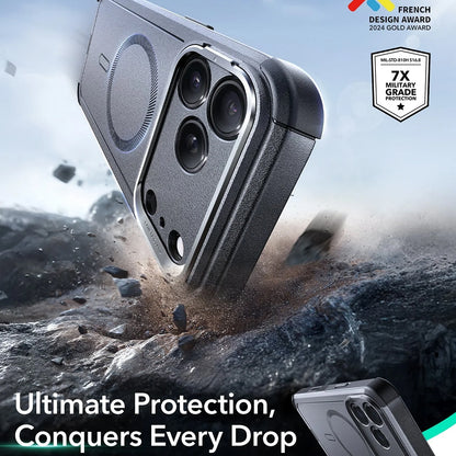 Futrola MagSafe za Apple iPhone 17 Pro, ESR, Cyber Armor Kickstand, Siva