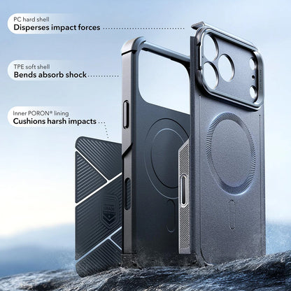 Futrola MagSafe za Apple iPhone 17 Pro, ESR, Cyber Armor Kickstand, Siva