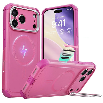 Futrola MagSafe za Apple iPhone 17 Pro, ESR, Cyber Armor Kickstand, Roze