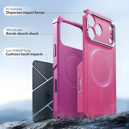 Futrola MagSafe za Apple iPhone 17 Pro, ESR, Cyber Armor Kickstand, Roze
