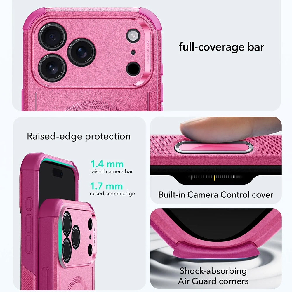 Futrola MagSafe za Apple iPhone 17 Pro, ESR, Cyber, Roze