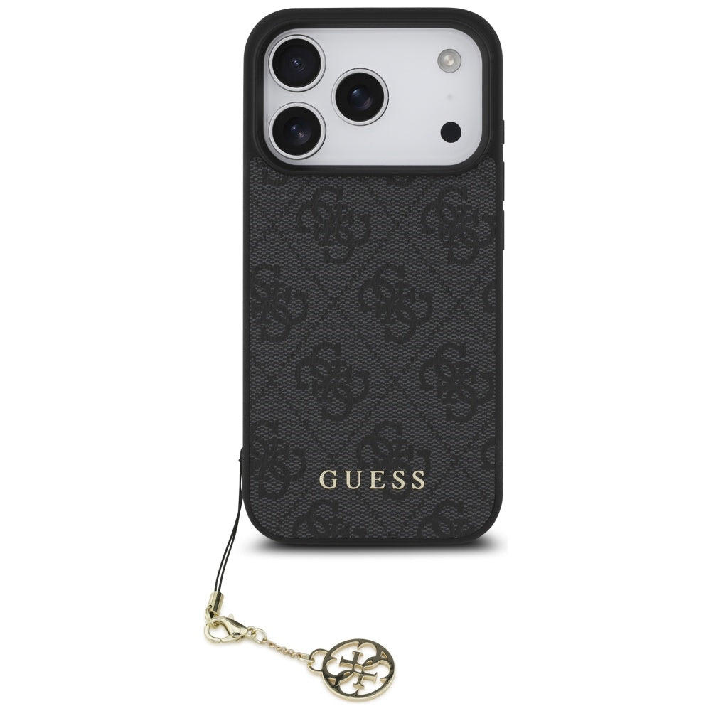 Futrola MagSafe za Apple iPhone 17 Pro, Guess, 4G Charm Cradle, Crna