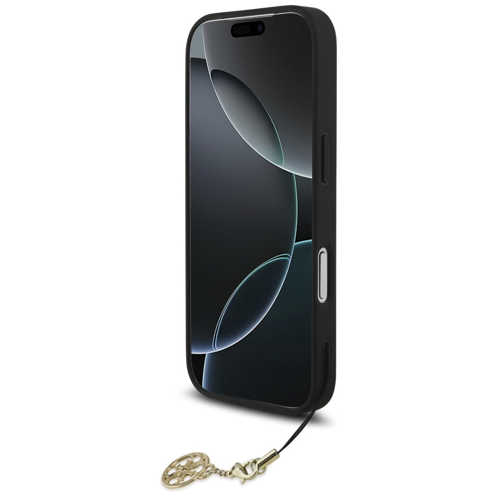 Futrola MagSafe za Apple iPhone 17 Pro, Guess, 4G Charm Cradle, Crna