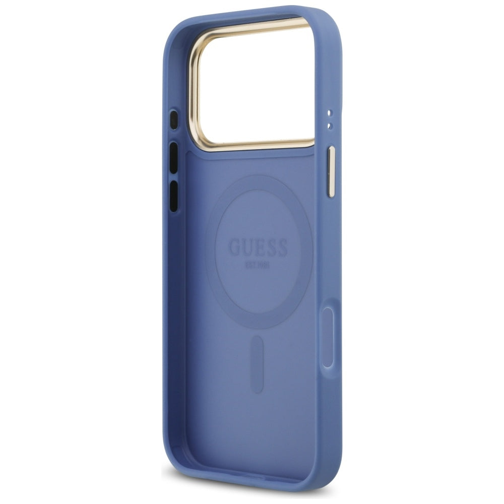 Futrola MagSafe za Apple iPhone 17 Pro, Guess, 4G Classic, Plava