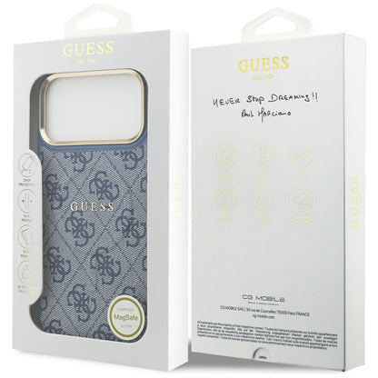 Futrola MagSafe za Apple iPhone 17 Pro, Guess, 4G Classic, Plava