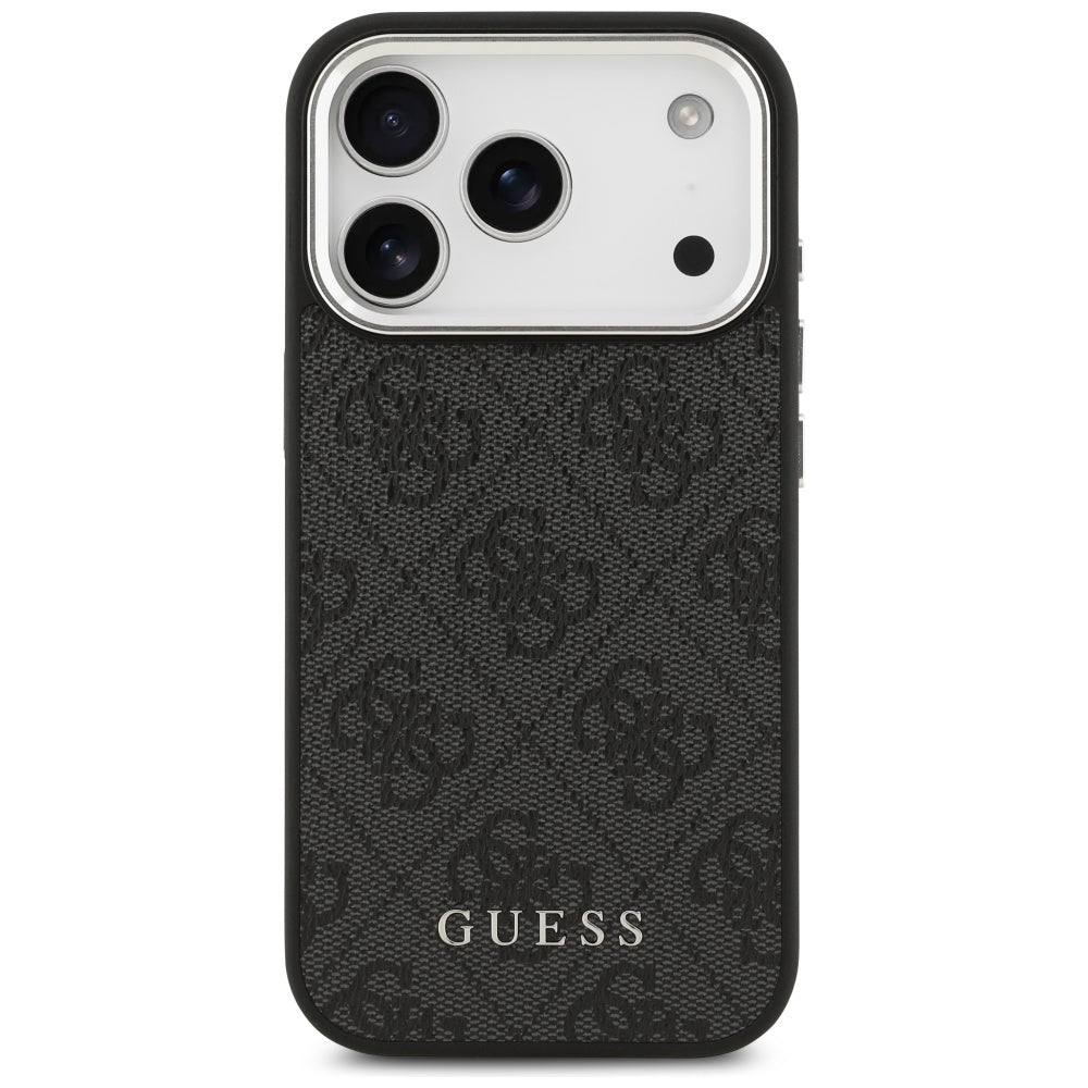 Futrola MagSafe za Apple iPhone 17 Pro, Guess, 4G Classic Logo, Crna