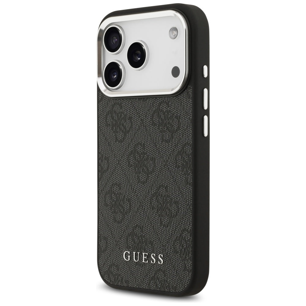 Futrola MagSafe za Apple iPhone 17 Pro, Guess, 4G Classic Logo, Crna